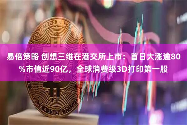 易倍策略 创想三维在港交所上市：首日大涨逾80%市值近90亿，全球消费级3D打印第一股